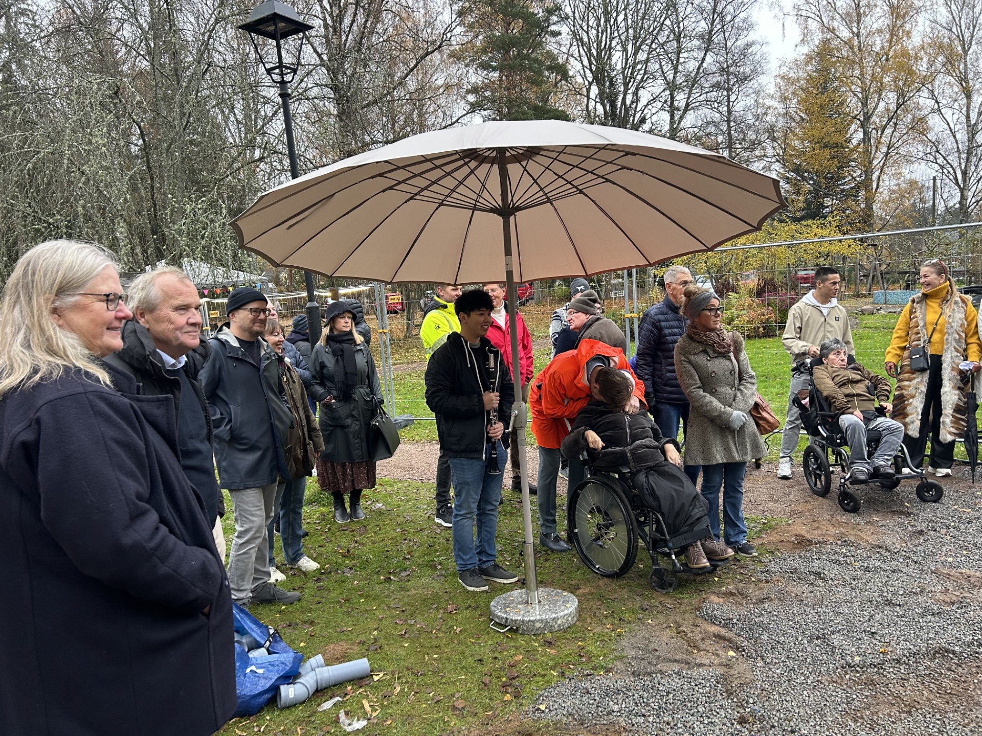 Samling utomhus